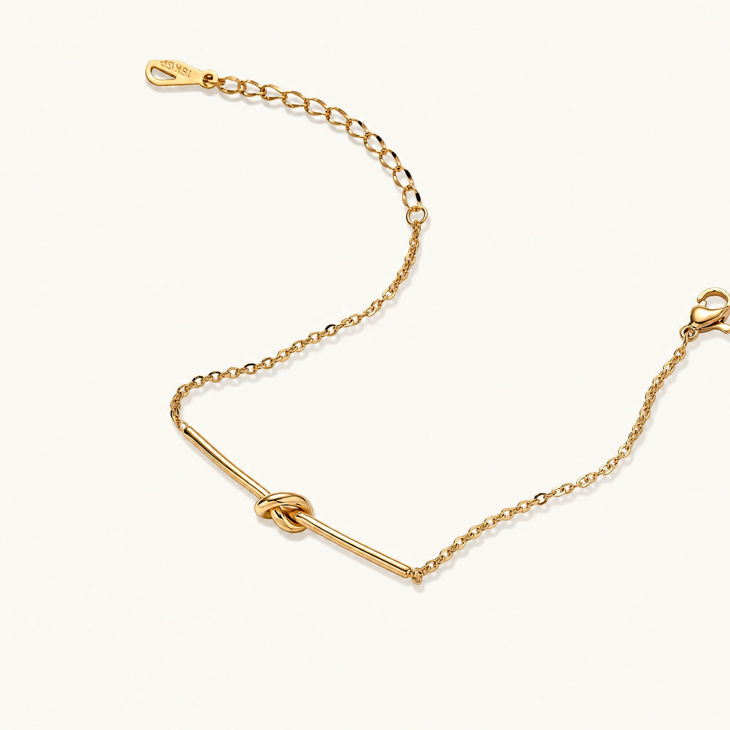 Twisted Knot Bar Bracelet