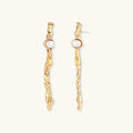 Twisted Flow Pearl Earrings