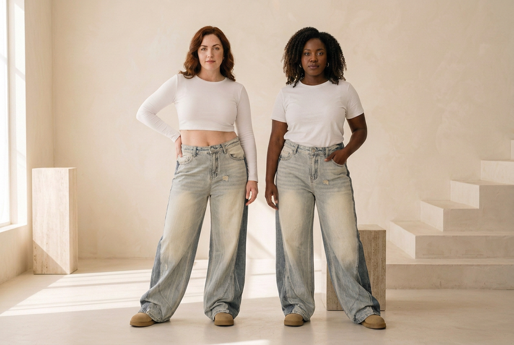 Corrected Retro Jeans preview with fuller models