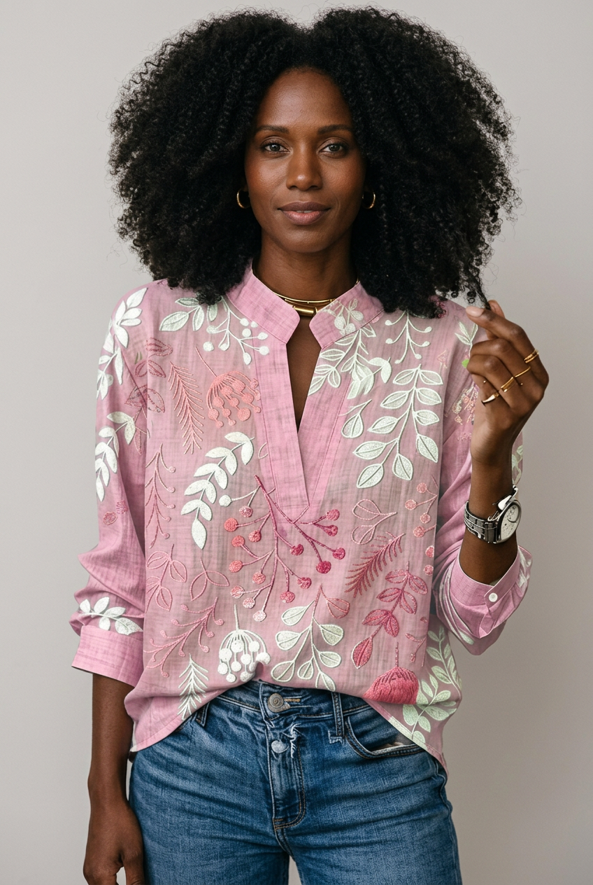 Original pink Willow blouse with replacement model
